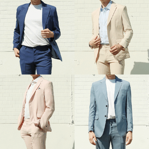S/S 라이트 썸머 린넨 수트 (15 Color, 95~115 Size)